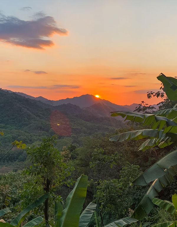Minca village in the Sierra Nevada — waterfalls and coffee farms