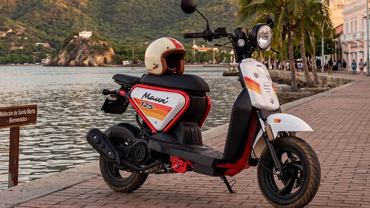 Alquiler scooter AKT Mawi 125 Santa Marta