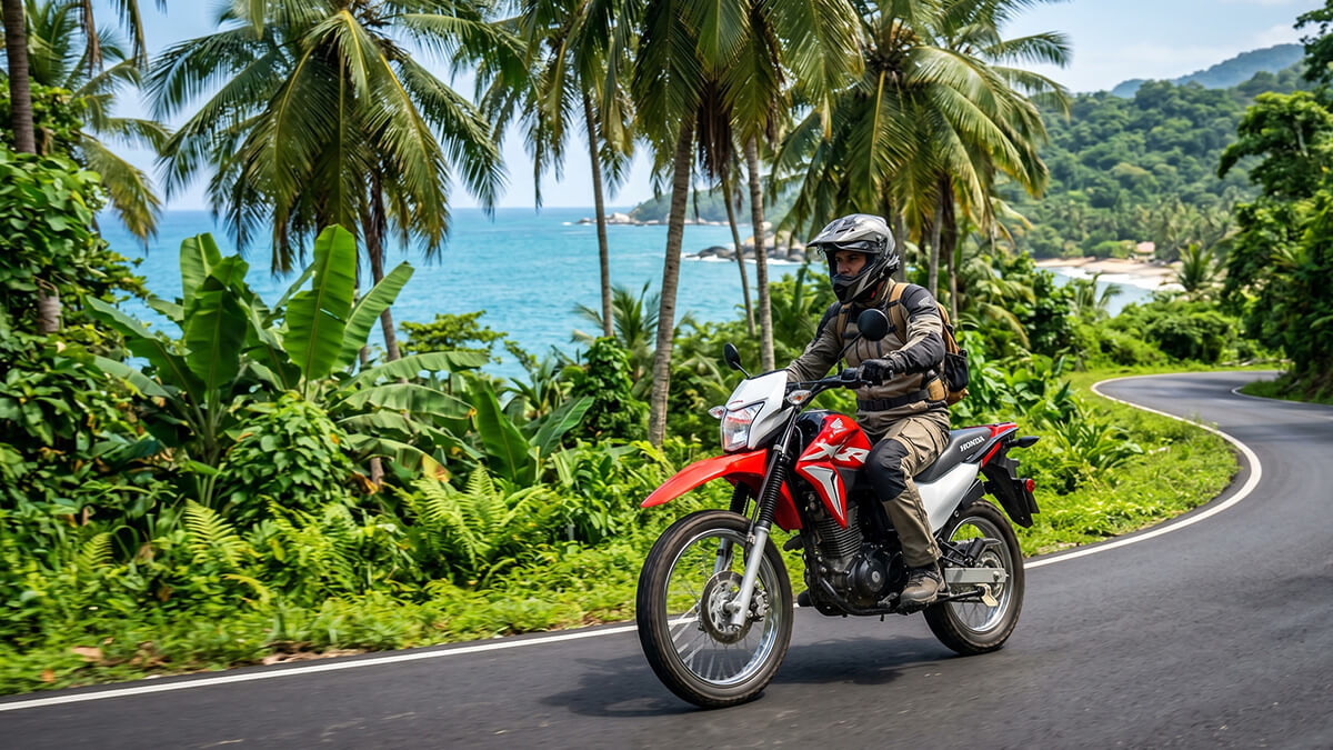 Alquiler de moto para ir al Parque Tayrona desde Santa Marta