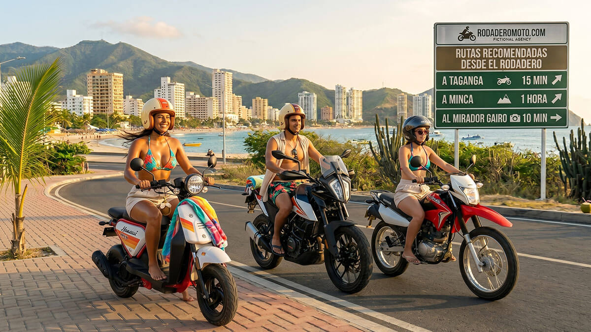 Rutas en moto desde el Rodadero Santa Marta Colombia